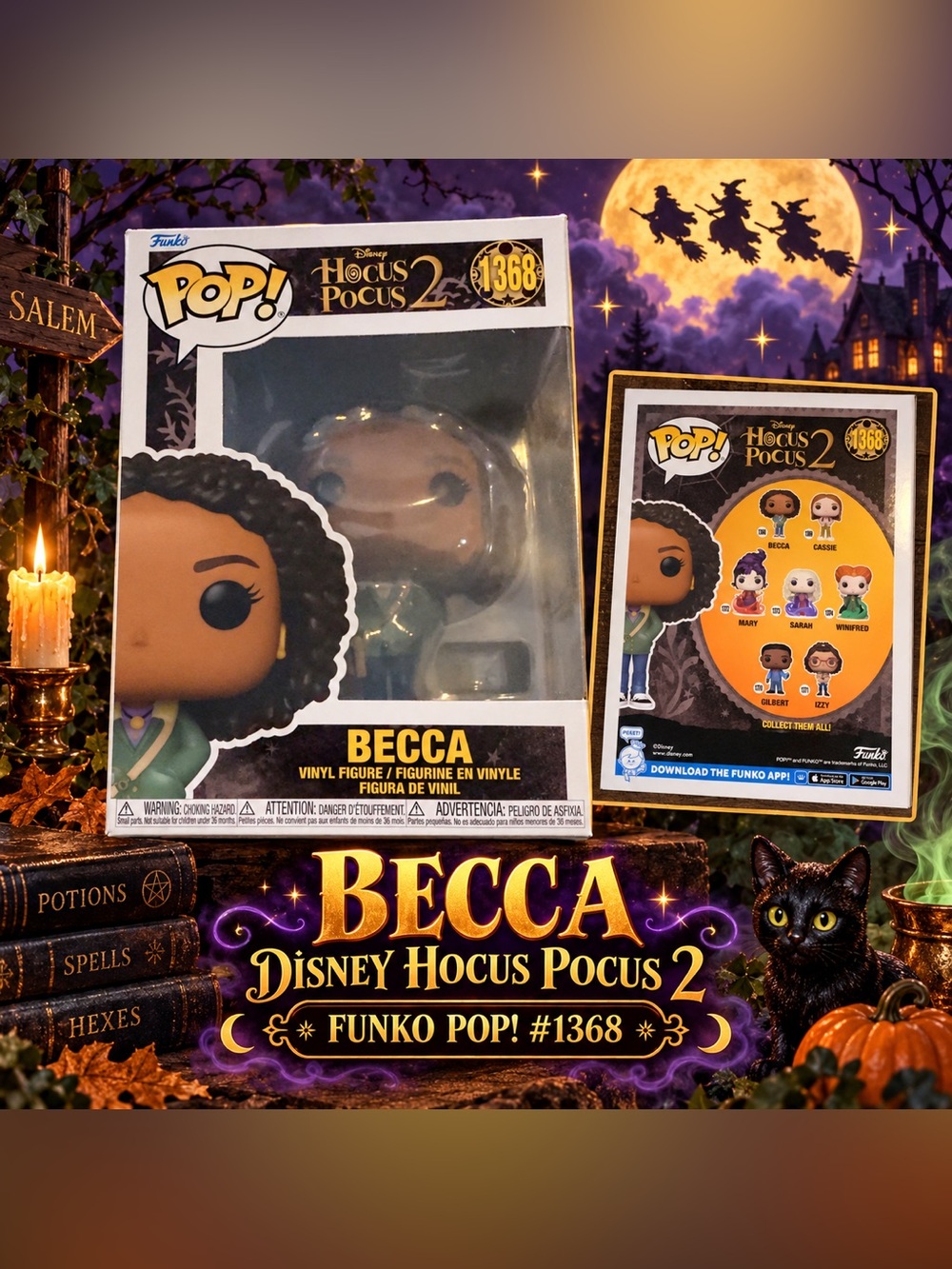 Funko Pop! Becca #1368 Disney Hocus Pocus 2 Vinyl Figure